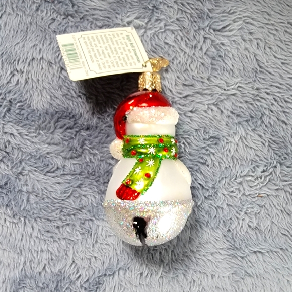 Glass Glitter Snowman Ornament - Picture 2 of 4